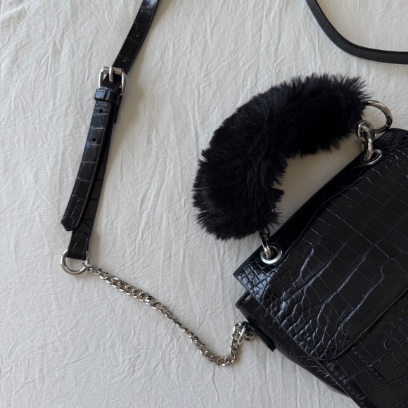 ZARA Croc-Embossed Winter Bag - Picture 7 of 9